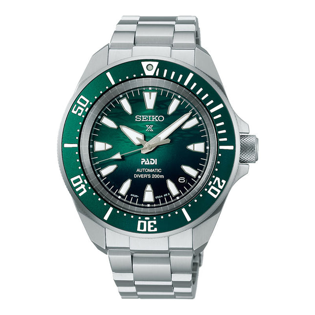 Seiko Prospex SRPL53K1 Diver Shog-Urai Emerald Green Dial Stainless Steel Strap PADI Special Edition