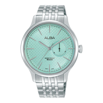 Alba Prestige A5B007X1 Men Light Blue Dial Stainless Steel Strap