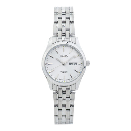 Alba AN8073X1 Ladies Silver Dial Stainless Steel Strap
