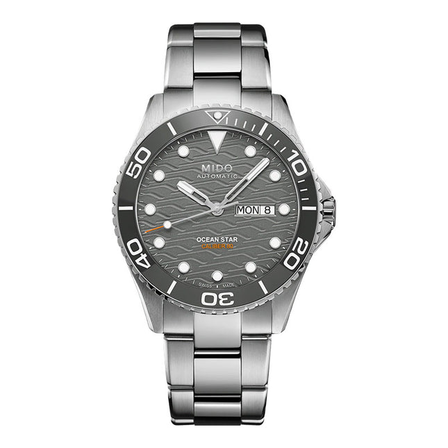 MIDO Ocean Star M042.430.11.081.00 200C Automatic Grey Dial Stainless Steel Strap