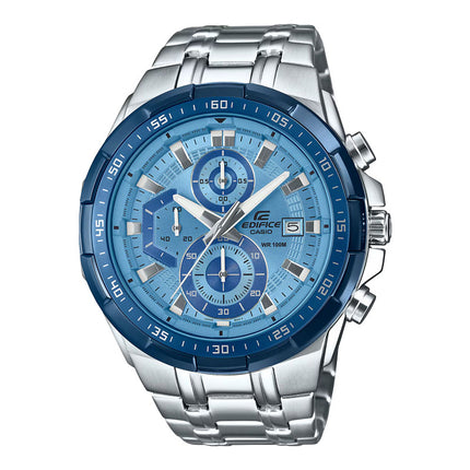 Casio Edifice EFR-539DE-2AVUDF Chronograph Men Blue Dial Stainless Steel Band