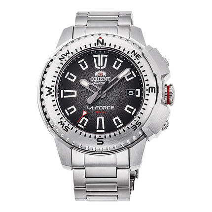 Orient M-Force RA-AC0N01B Automatic Men Black Dial Stainless Steel Strap