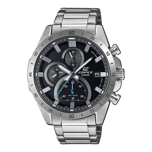 Casio Edifice EFR-571D-1AVUDF Chronograph Black Dial Stainless Steel Strap
