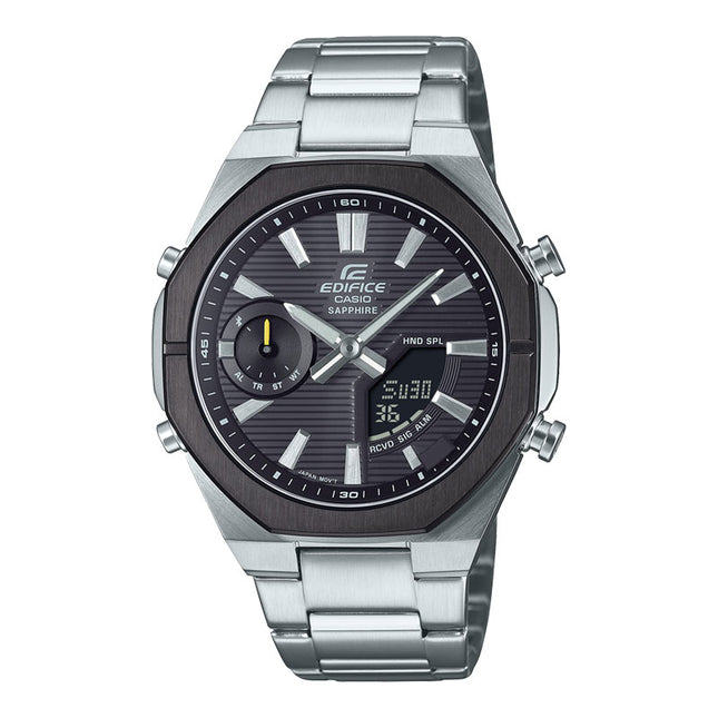 Casio Edifice ECB-S10DB-1ADF Smartphone Link Model Black Digital Analog Dial Stainless Steel Band