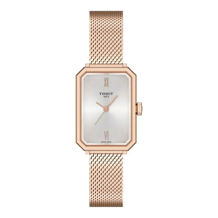 Tissot SRV 30mm T-Classic T160.110.33.033.00 Ladies Silver Dial Rose Gold Stainless Steel Strap