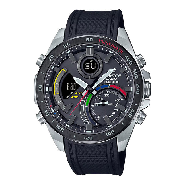 Casio Edifice ECB-900MP-1ADF Tough Solar Men Digital Analog Dial Black Resin Band