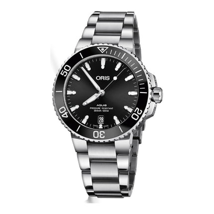 Oris Aquis 01-733-7732-4134-07-8-21-05PEB Date Black Dial Stainless Steel Strap