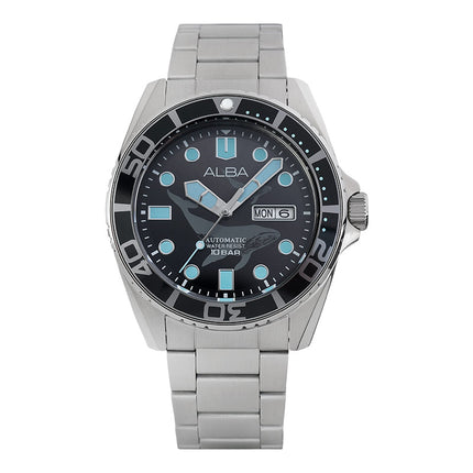Alba AL4623X1 Men Automatic Black Dial Stainless Steel Strap