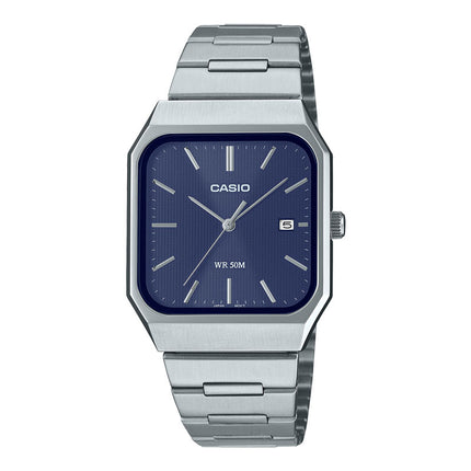 Casio General MTP-B185D-2A1VDF Men Blue Dial Stainless Steel Band