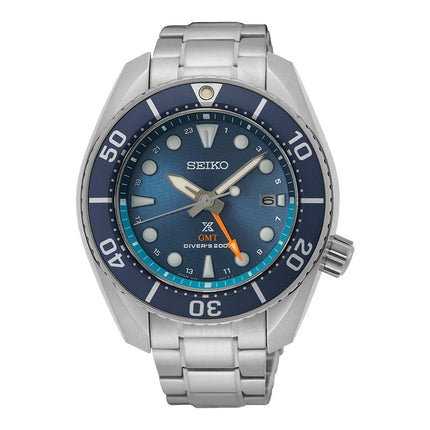 Seiko Prospex SFK001J1 Sumo Aqua Solar GMT Divers Sea Blue Dial Stainless Steel Strap