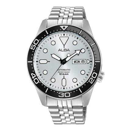 Alba AL4197X1 Automatic Men Silver Dial Stainless Steel Strap