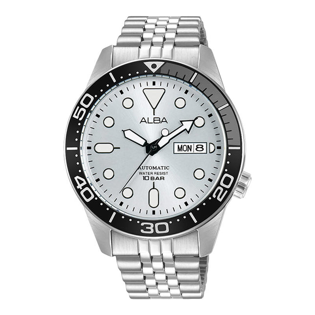 Alba AL4197X1 Automatic Men Silver Dial Stainless Steel Strap