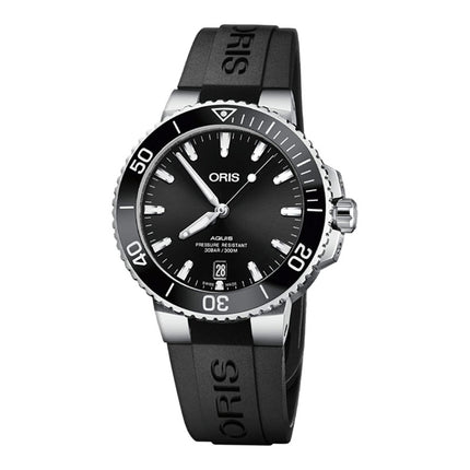 Oris Aquis 01-733-7732-4134-07-4-21-64FC Date Black Dial Black Rubber Strap