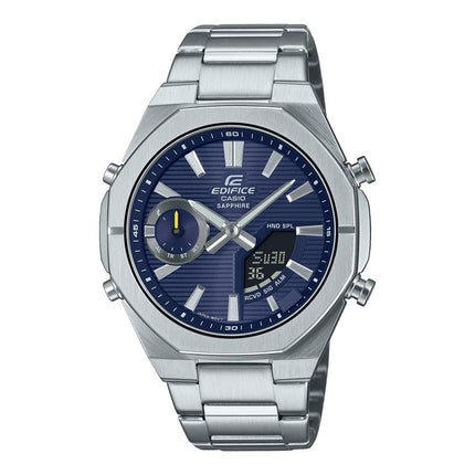 Casio Edifice ECB-S10D-2ADF Smartphone Link Model Blue Digital Analog Dial Stainless Steel Band