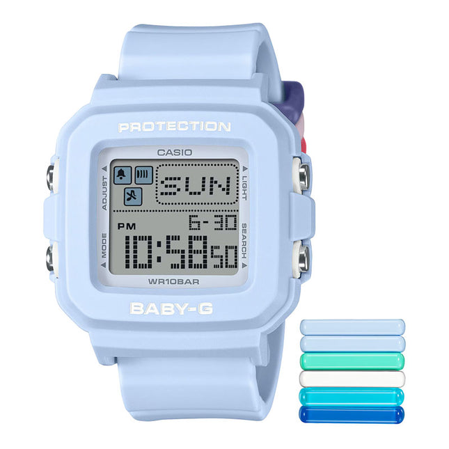 Casio Baby-G + Plus BGD-10L-2DR Ladies Digital Dial Blue Resin Band