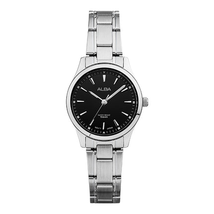 Alba Prestige ARX029X1 Ladies Black Dial Stainless Steel Strap