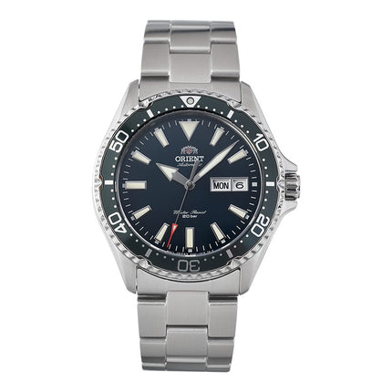 Orient Sports RA-AA0004E Kamasu Automatic Divers Green Dial Stainless Steel Strap