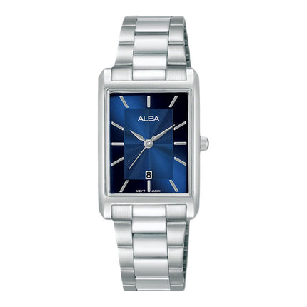Alba AH7DG9X1 Ladies Blue Dial Stainless Steel Strap