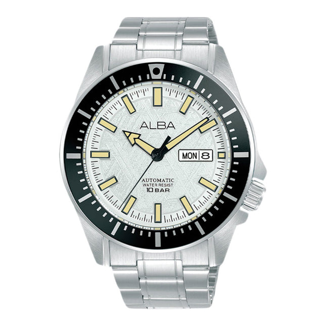 Alba Mechanical AL4721X1 Automatic Men Silver Dial Stainless Steel Strap