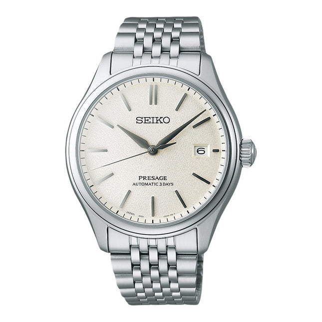 Seiko Presage SPB463J1 Automatic Classic Series Shiroiro White Dial Stainless Steel Strap