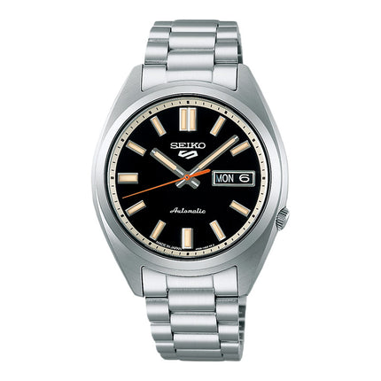 Seiko 5 Sports SRPK89K1 SNXS Series Men Black Dial Stainless Steel Strap