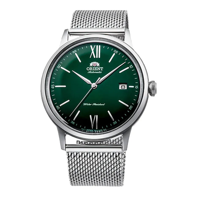 Orient Classic RA-AC0018E Bambino Men Green Dial Mesh Strap