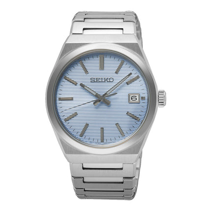 Seiko Classic SUR599P1 Men Light Blue Dial Stainless Steel Strap