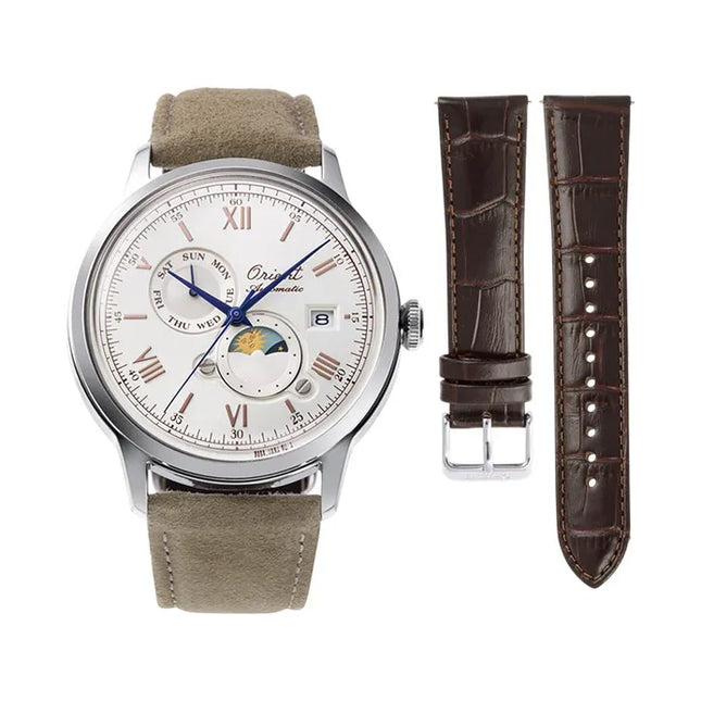 Orient Classic RA-AK0808S Bambino Sun & Moon 75th Anniversary Limited Edition + Extra Strap
