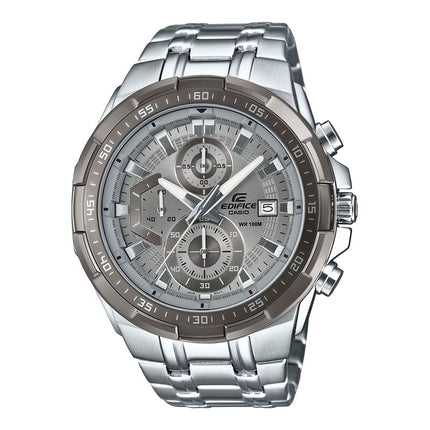 Casio Edifice EFR-539DE-8AVUDF Chronograph Men Gray Dial Stainless Steel Band