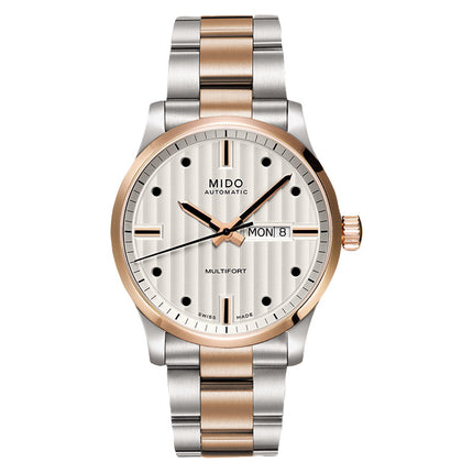 MIDO Multifort M005.830.22.031.80 Automatic Silver Dial Dual Tone Stainless Steel Strap