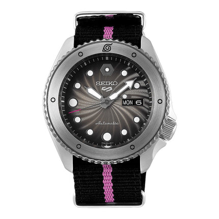 Seiko 5 Sports SRPF65K1 Naruto & Boruto Boruto Uzumaki Model Dual Tone Nylon Strap Limited Edition