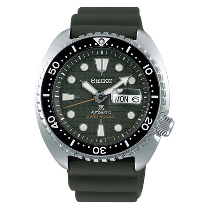 Seiko Prospex SRPE05K1 King Turtle Automatic Green Dial Green Rubber Strap