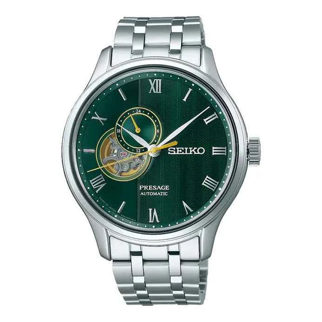 Seiko Presage SSA463J1 Automatic Japanese Zen Garden Series Open Heart Dial Stainless Steel Strap