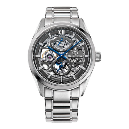 Orient Star RE-AZ0101N Mechanical Contemporary M34 F8 Skeleton Dial Stainless Steel Strap