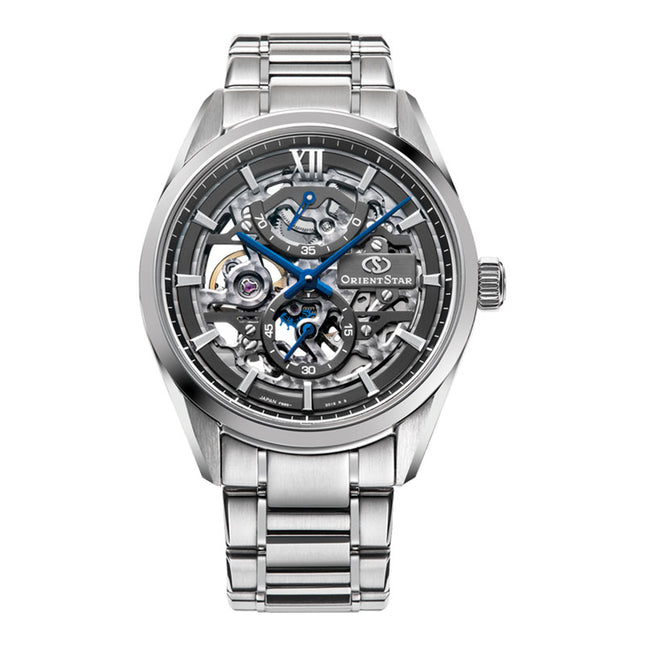 Orient Star RE-AZ0101N Mechanical Contemporary M34 F8 Skeleton Dial Stainless Steel Strap