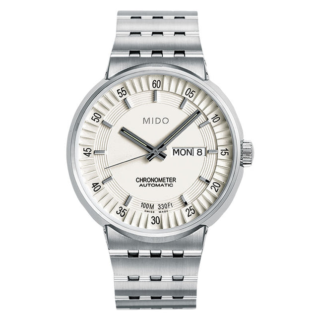 MIDO All Dial M8340.4.B1.11 Chronometer Automatic White Dial Stainless Steel Strap