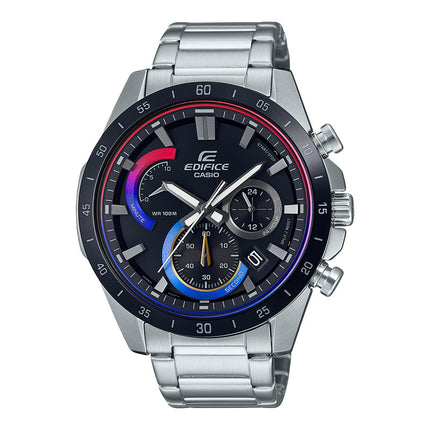 Casio Edifice EFR-573HG-1AVUDF Heat Gradation Chronograph Black Dial Stainless Steel Band