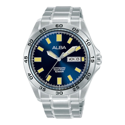 Alba Mechanical AL4749X1 Automatic Men Blue Dial Stainless Steel Strap