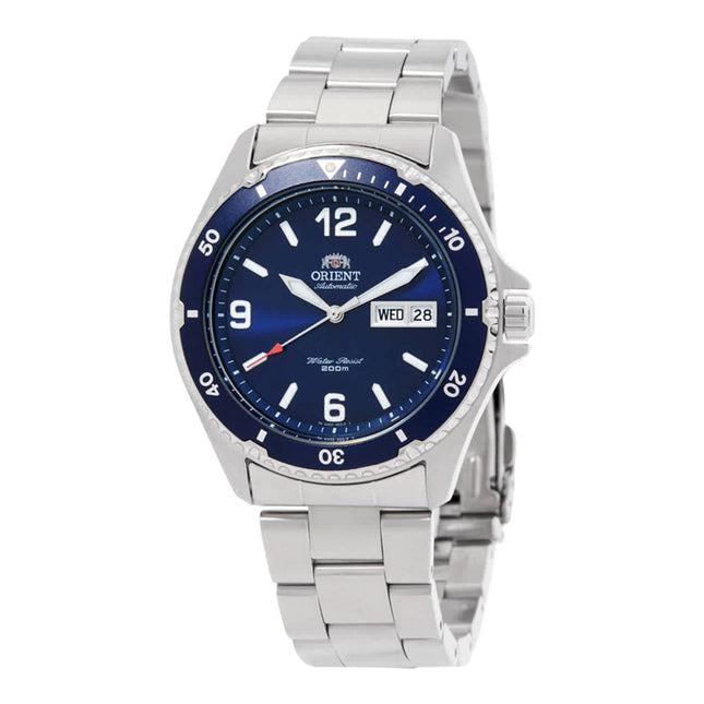 Orient Mako II Automatic Divers TAA02002D Men Blue Dial Stainless Steel Strap