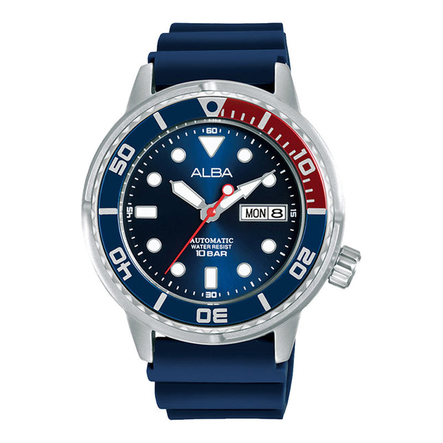 Alba Mechanical AL4251X1 Automatic Man Blue Dial Blue Army Strap