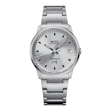 Mido Commander M021.207.11.031.00 Lady Silver Dial Stainless Steel Strap