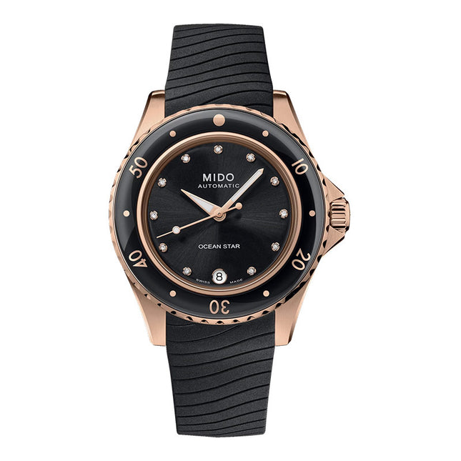 MIDO Ocean Star M026.207.37.056.00 Automatic Black Dial Black Rubber Strap