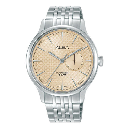 Alba Prestige A5B009X1 Men Ivory Dial Stainless Steel Strap