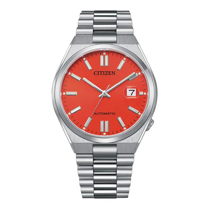 Citizen Mechanical NJ0158-89W Tsuyosa Pantone Blazing Red Dial Stainless Steel Strap Limited Edition