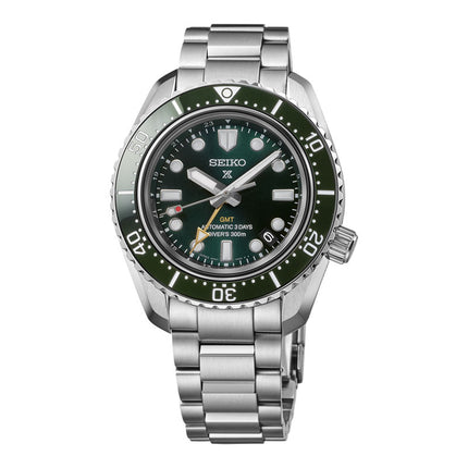 Seiko Prospex HBC001J1 Baby Marinemaster GMT Divers 300M Green Dial Stainless Steel Strap