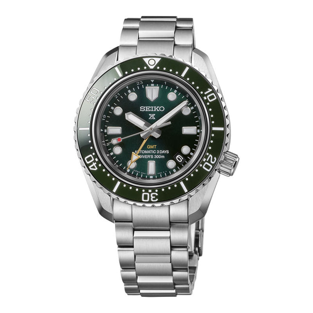 Seiko Prospex HBC001J1 Baby Marinemaster GMT Divers 300M Green Dial Stainless Steel Strap