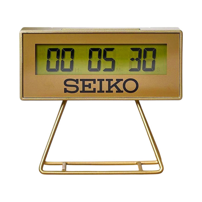 Seiko Alarm Clock QHL084 17.6cm Digital Dial Gold