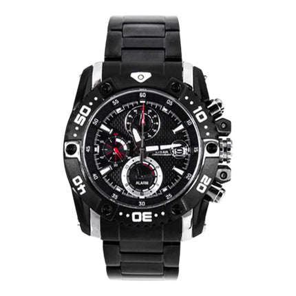 Alba AF3E67X1 Men Chronograph Black Dial Black Stainless Steel Strap