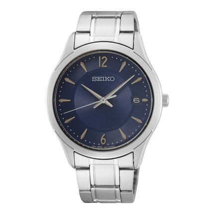 Seiko Classic SUR419P1 Discover More Blue Dial Stainless Steel Strap