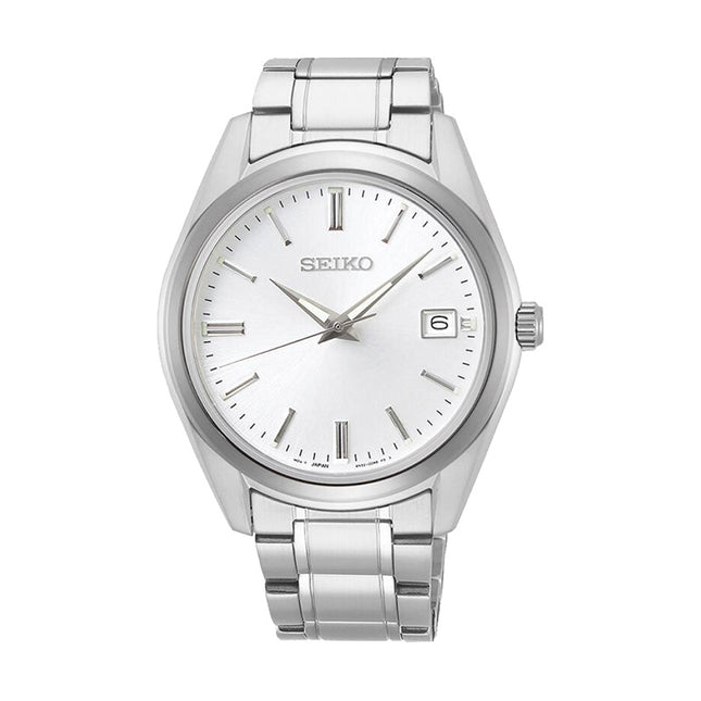 Seiko Classic SUR307P1 Discover More Silver Dial Stainless Steel Strap